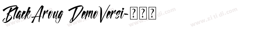 BlackAroug DemoVersi字体转换